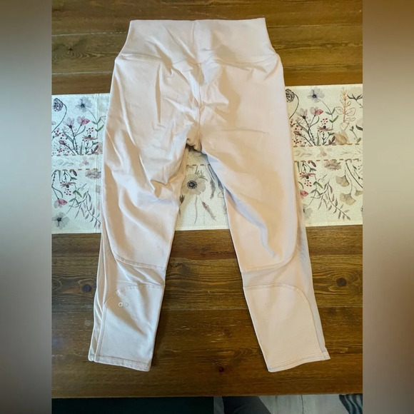 Alo | Yoga Workout Leggings | Blush Pink | Sheer Panels | Women’s L - Picture 5 of 6